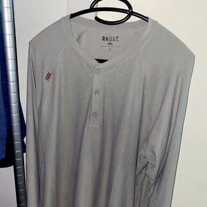 Rhone Performance Henley - Gray